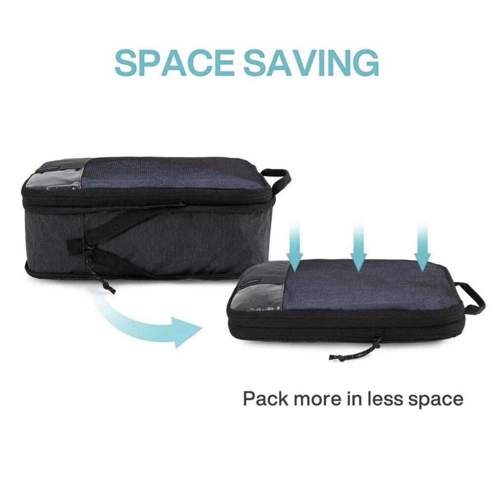 BAGSMART Compression Packing Cubes 4 Set Travel Organizer New OB - Picture 3 of 7